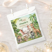 Safari Jungle Niedlicher Tiere Wild 1. Geburtstag Geschenktütchen (Ausgeschnitten)