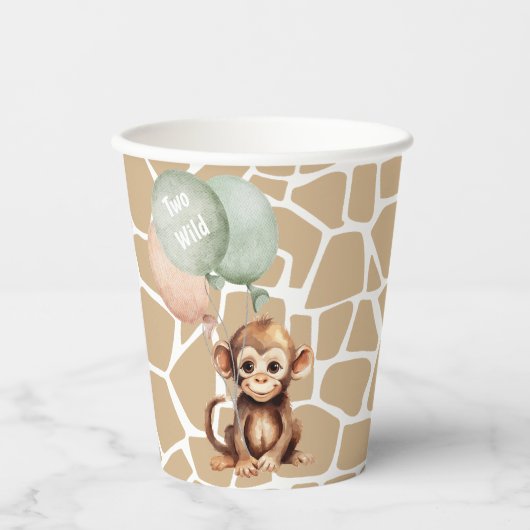 Safari Jungle Party Animal Two Wild Pappbecher (Vorderseite)