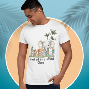 Safari Jungle Party Vater Wild Ein Geburtstag T-Shirt