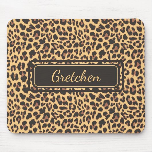 Safari Jungle Print Cheetah Mousepad (Vorne)
