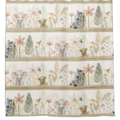 Safari Jungle Safari Lion Zebra Elephant Baby Boy Duschvorhang (Vorderseite)