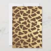 Safari-Jungle-Tiere Einladungen zum Geburtstag (Rückseite)