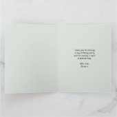 Safari Jungle Tiere Geburtstag Danke Karte (Innenseite)