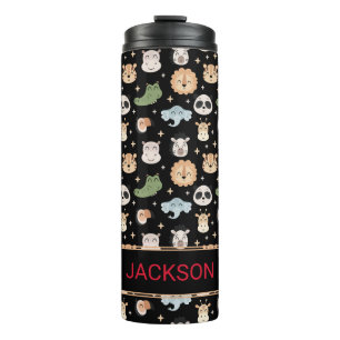 Safari Jungle tierkinder Junge Geschenk Thermalwäs Thermosbecher