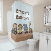 Safari Jungle Train Kinderduschvorhang Duschvorhang (Beispiel)