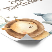 Safari Jungle Welcome Sign Poster (Ecke)