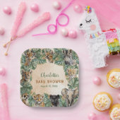 Safari Jungle Wild Animals Neutral Baby Dusche Pappteller (Party)