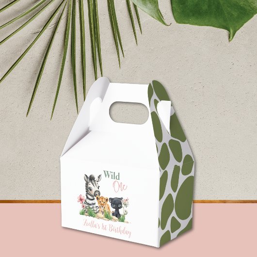Safari Jungle Wild One Adventure Birthday Geschenkschachtel