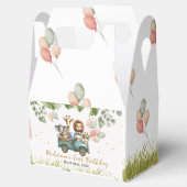 Safari Jungle Wild One erster Geburtstag Geschenkschachtel (Geöffnet)