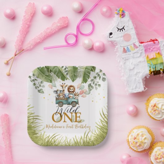 Safari Jungle Wild One Pappteller (Party)