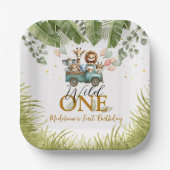 Safari Jungle Wild One Pappteller (Vorderseite)