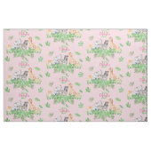 Safari | Jungtiere | Greenery Monogram Baby Stoff (Fat Quarter (45,7 x 55,9 cm))