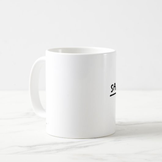 Safari Kaffeetasse (Vorderseite Links)