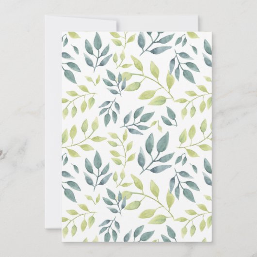 Safari-Kleintiere geschlechtsneutrale Babydusche Einladung (Rückseite)