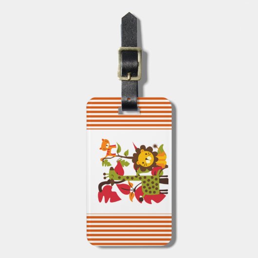 Safari-Leben Gepäckanhänger (Vorderseite vertikal)