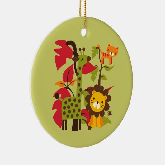 Safari-Leben Keramik Ornament (Rechts)