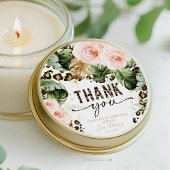 Safari Leopard-Aufkleber Runder Aufkleber