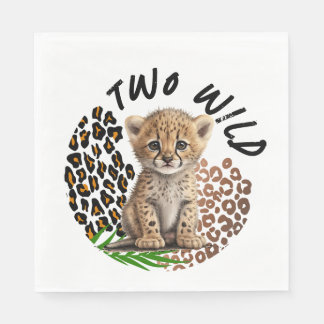 Safari Leopard Birthday Wild One Two Wild Party Serviette