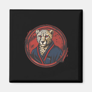 Safari Leopard Cheetah Judo Cheetah Brazilian Jiu Magnet