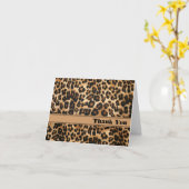Safari Leopard Note Card Karte (Gelbe Blume)