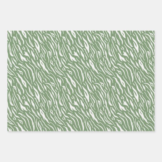 Safari Leopard Print Wrapping Paper Sheets Geschenkpapier Set (Vorderseite 2)