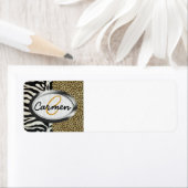 Safari Leopard und Zebra Print Monogram (Insitu)