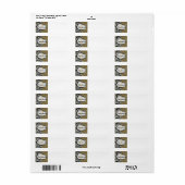 Safari Leopard und Zebra Print Monogram (Vorne)