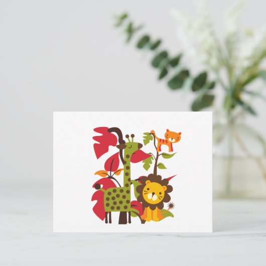 Safari Life Postkarte (Stehend Vorderseite)