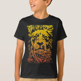 Safari Lion | Farbenfrohe Löwe Zeichnend | Lion T T-Shirt