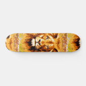 Safari Lion | Farbiges Löwenskateboard Skateboard (Horizontal)