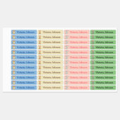 Safari Lion Giraffe Elephant Zebra Girl Name Kinde Etiketten (Blatt)