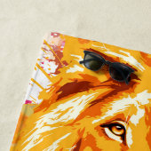 Safari Lion Head - Löwenhandtuch Strandtuch (Beispiel)