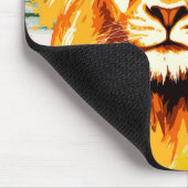 Safari Lion Mouse Pad | Farbige Löwenmousepad Mousepad (Ecke)