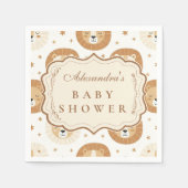 Safari Lion Neutral Baby Shower Serviette (Vorderseite)
