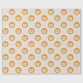 Safari Lion Theme Kindergeburtstag Foto Geschenkpapier (Flach)