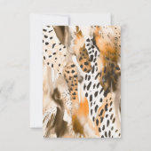 Safari Little Animals Jungle Vielen Dank Dankeskarte (Rückseite)