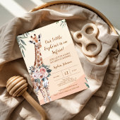 Safari Little Explorer Giraffe Babydusche Einladung