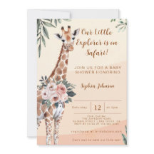 Safari Little Explorer Giraffe Babydusche