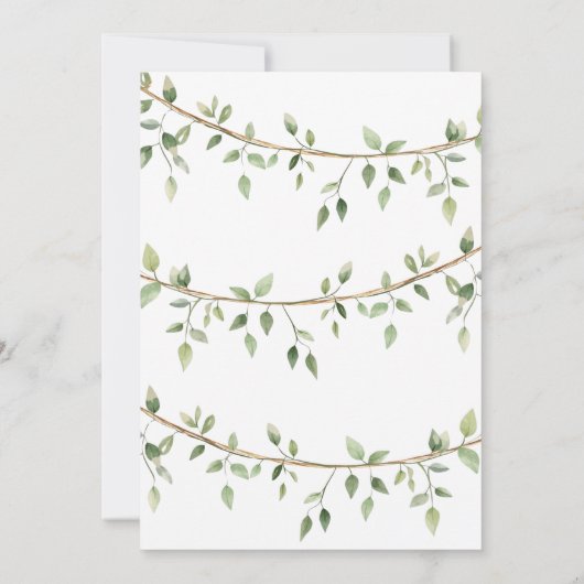 Safari Little Wild One Baby Clothes Baby Dusche Einladung (Rückseite)