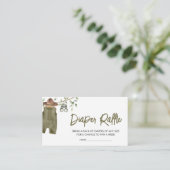 Safari Little Wild One Baby Kleidung Windelwindeln Begleitkarte (Stehend Vorderseite)