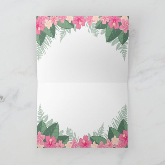 Safari Mädchen danke Karte (Innenseite)