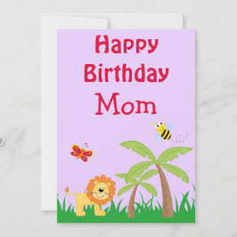 Safari Mama GeburtstagsLavender Feiertagskarte