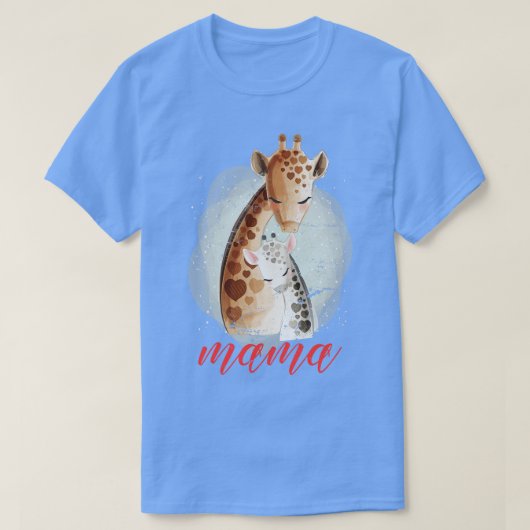 Safari Mama Giraffe T-Shirt (Design vorne)