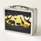 Safari Metall Brotdose (Rückseite)