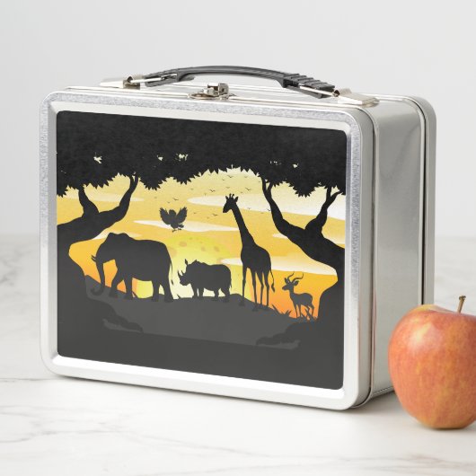 Safari Metall Brotdose (Beispiel)