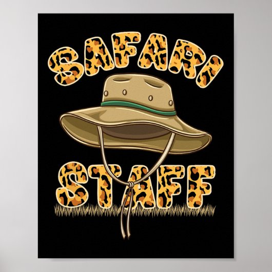 Safari-Mitarbeiter Safari-Geburtstag Poster (Vorne)