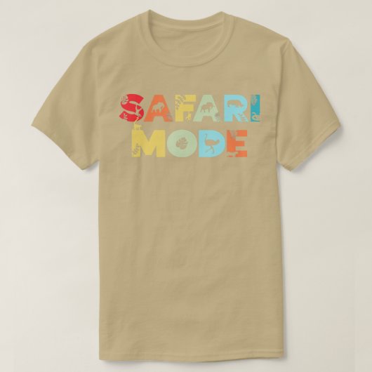 Safari Mode Wildlife Tiergarten Tierpark Funny Saf T-Shirt (Design vorne)