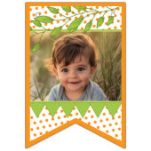 Safari Monkey Birthday Wimpelkette (Erste Fahne)