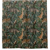 Safari-Muster Duschvorhang (Vorderseite)