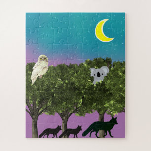 Safari-Nacht-Puzzle Puzzle